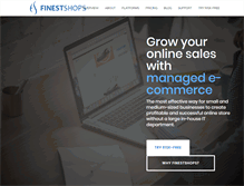 Tablet Screenshot of finestshops.com
